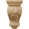 Ekena Millwork 3 1/2"W x 4"D x 7"H Small Grape Corbel, Cherry CORW03X04X07GRCH - alternate 3